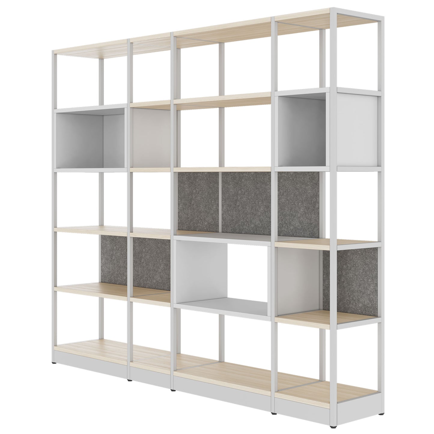 ATELLA shelf cabinet | 5 OH, 2350 x 2015 mm, sand ash