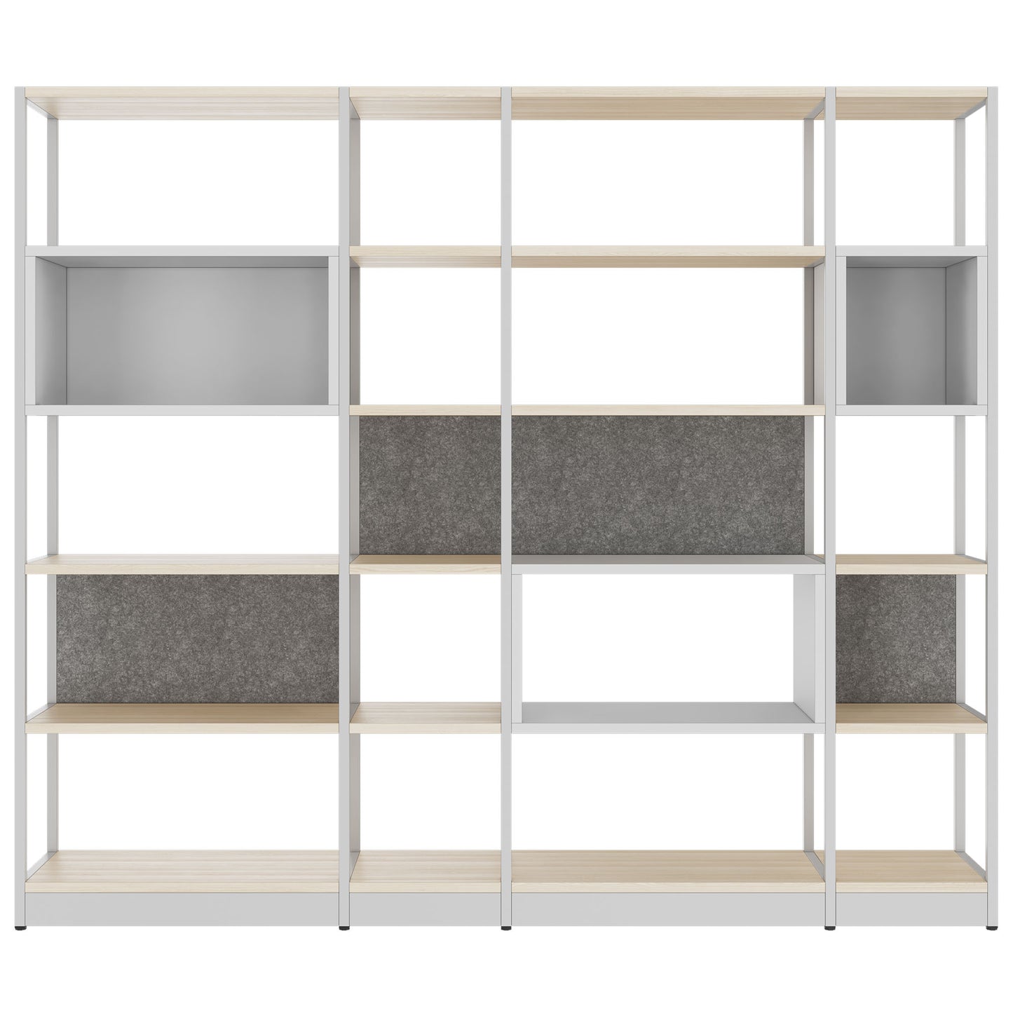 ATELLA shelf cabinet | 5 OH, 2350 x 2015 mm, sand ash