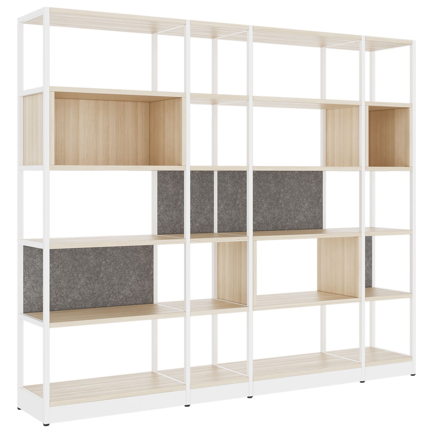 ATELLA shelf cabinet | 5 OH, 2350 x 2015 mm, sand ash