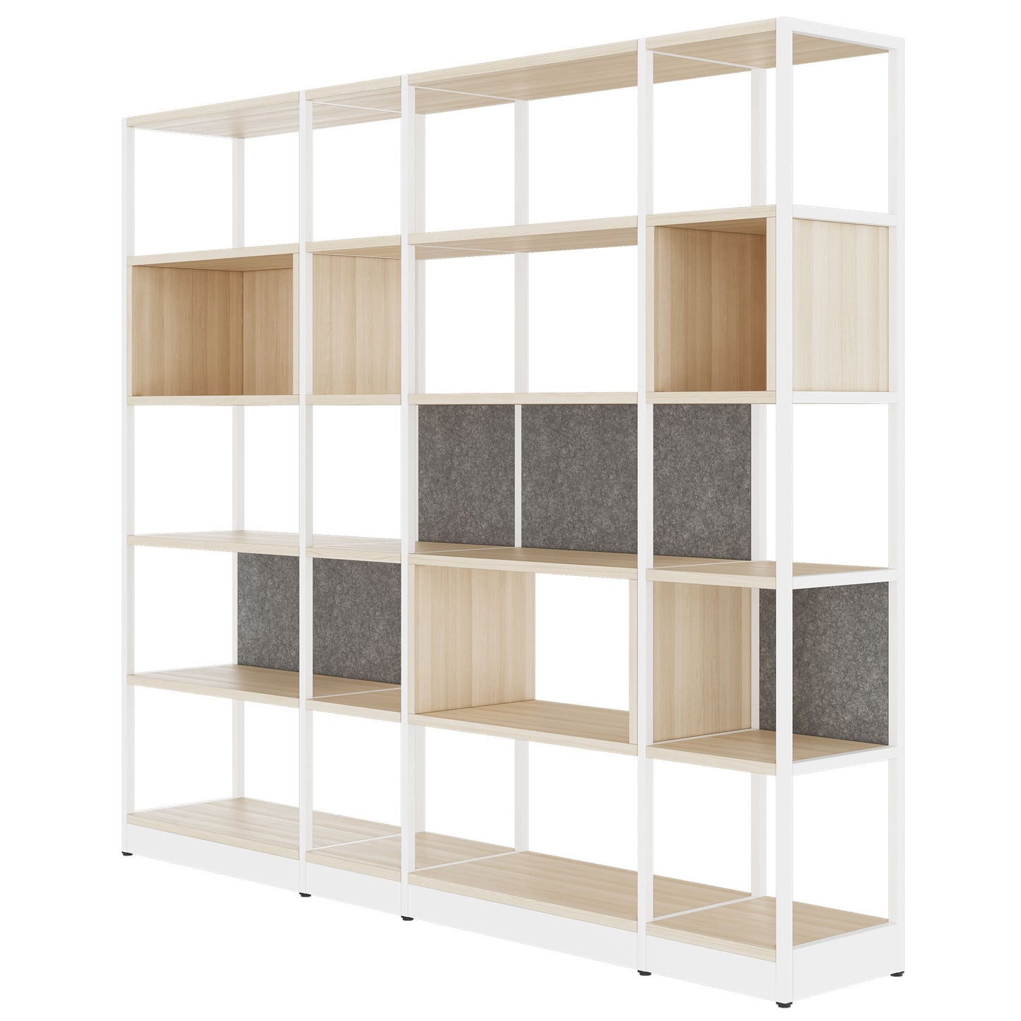 ATELLA shelf cabinet | 5 OH, 2350 x 2015 mm, sand ash