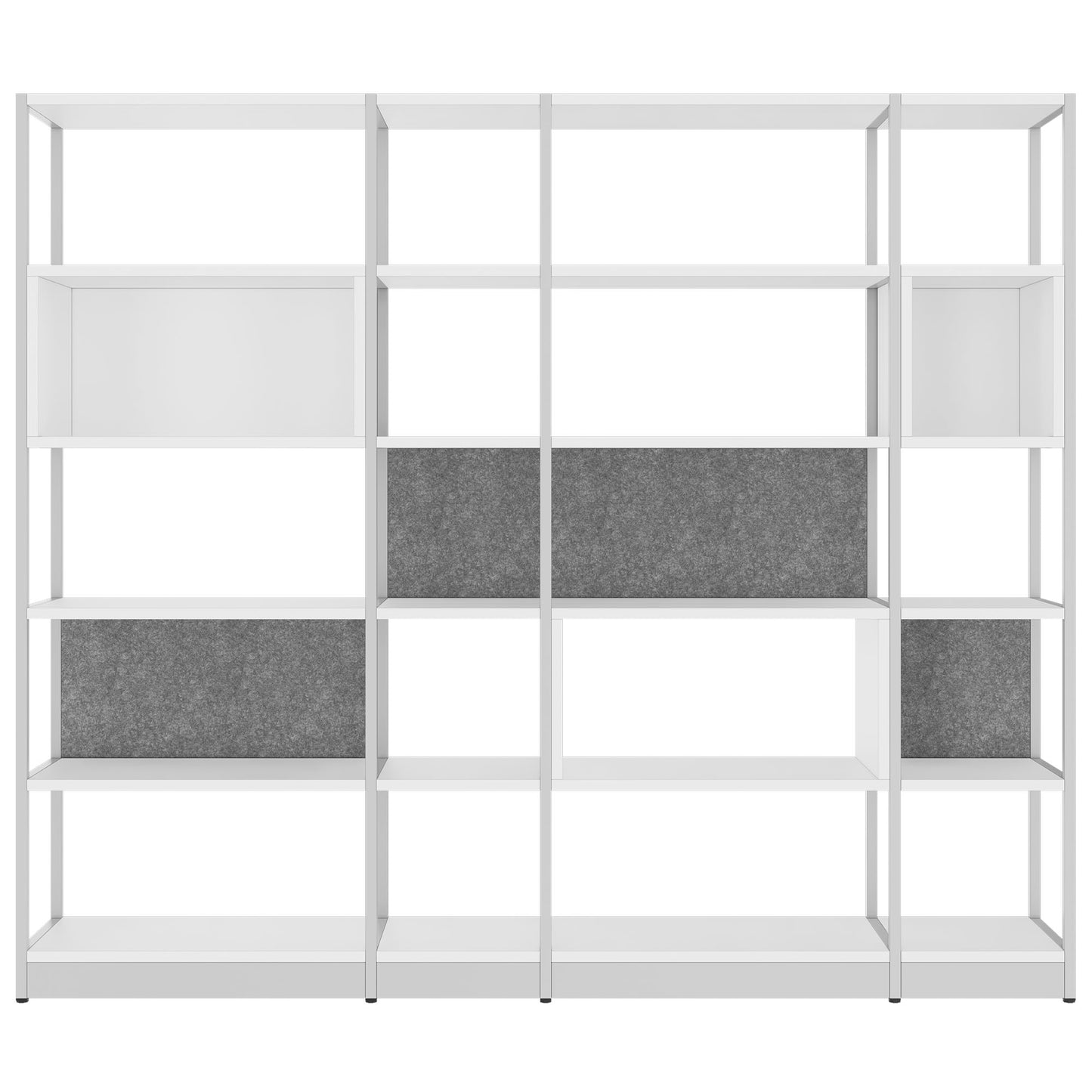 ATELLA Armoire d'étagère | 5 oh, 2350 x 2015 mm, blanc
