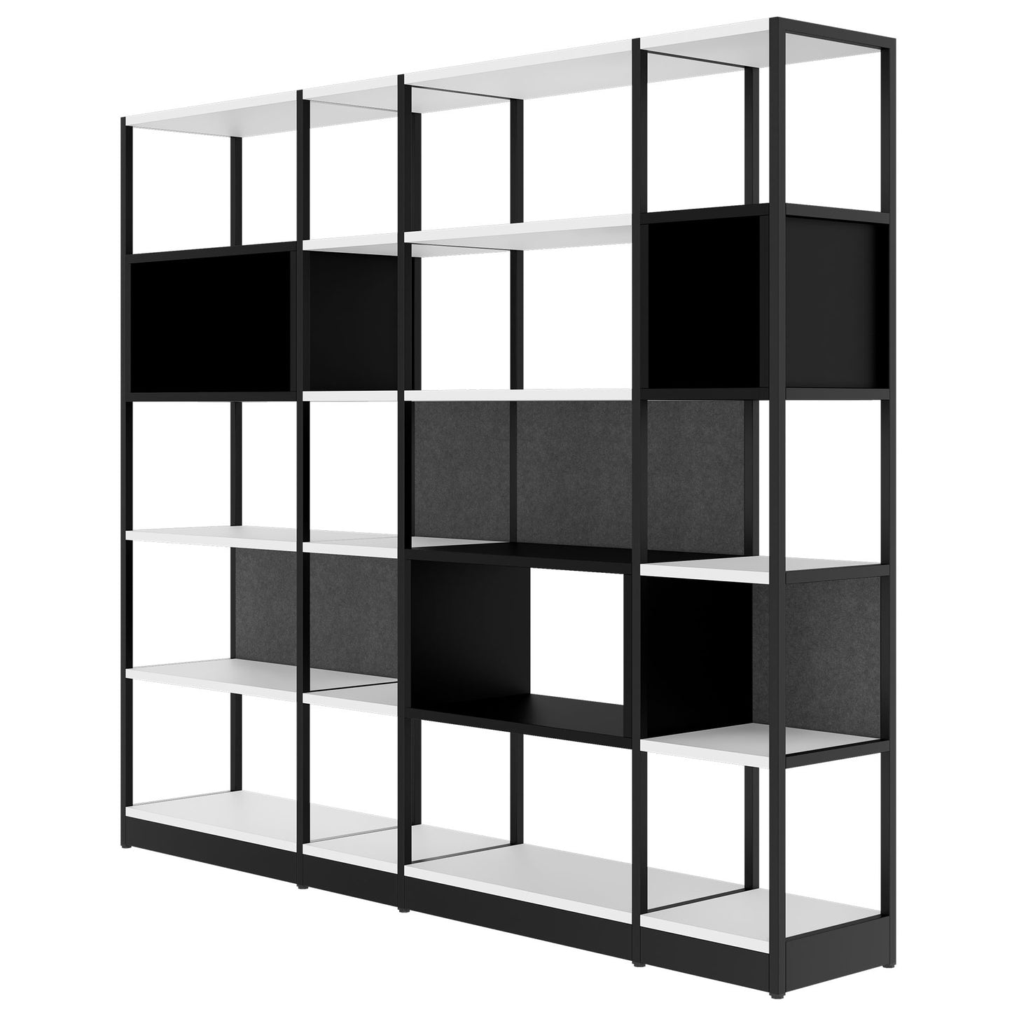 ATELLA Armoire d'étagère | 5 oh, 2350 x 2015 mm, blanc