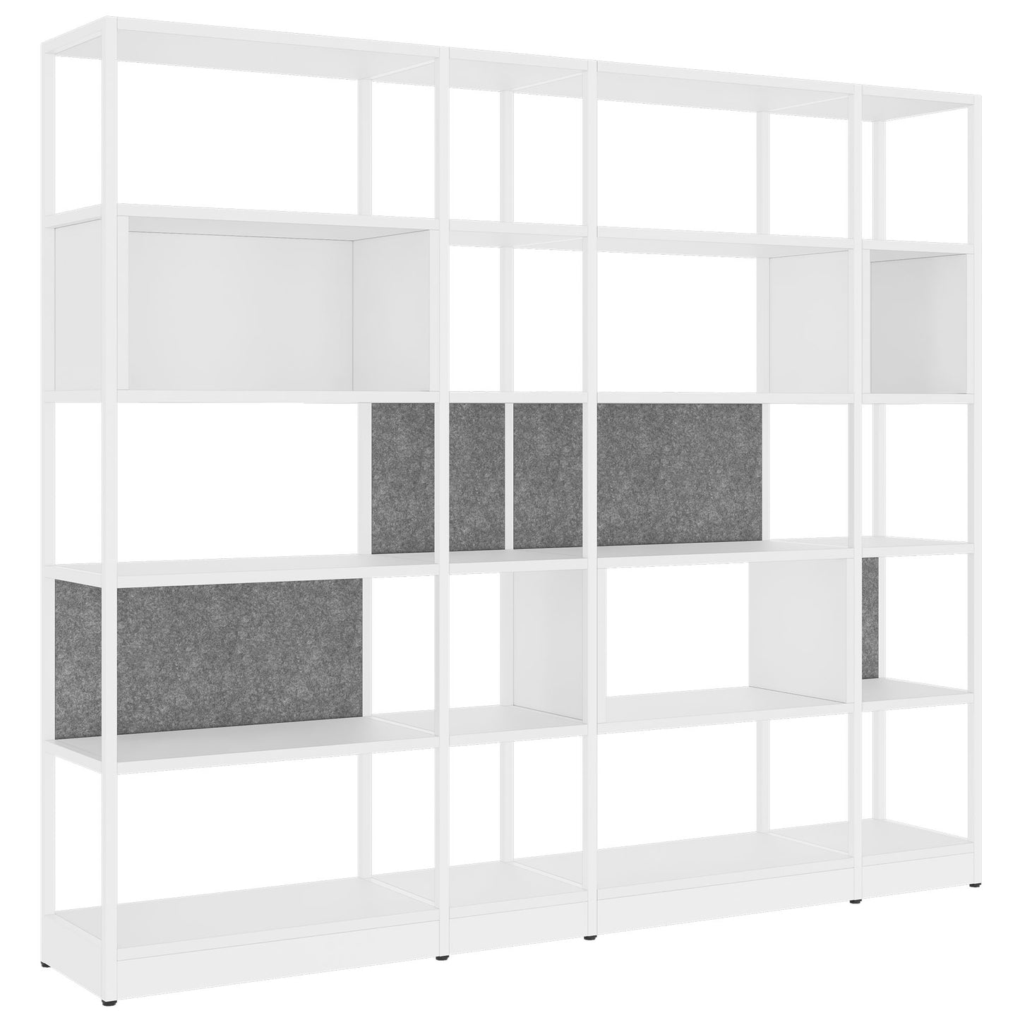 ATELLA Armoire d'étagère | 5 oh, 2350 x 2015 mm, blanc