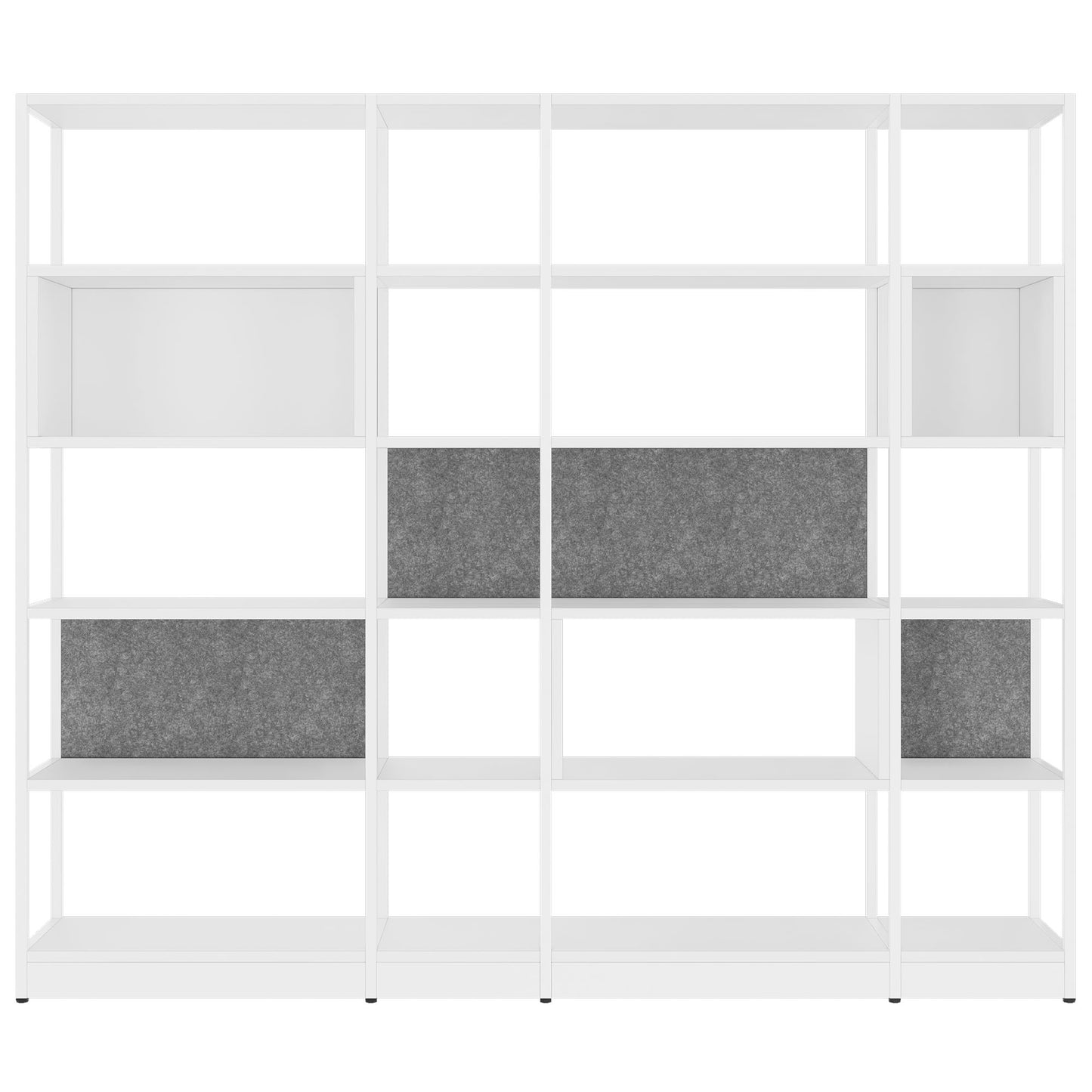 ATELLA Armoire d'étagère | 5 oh, 2350 x 2015 mm, blanc