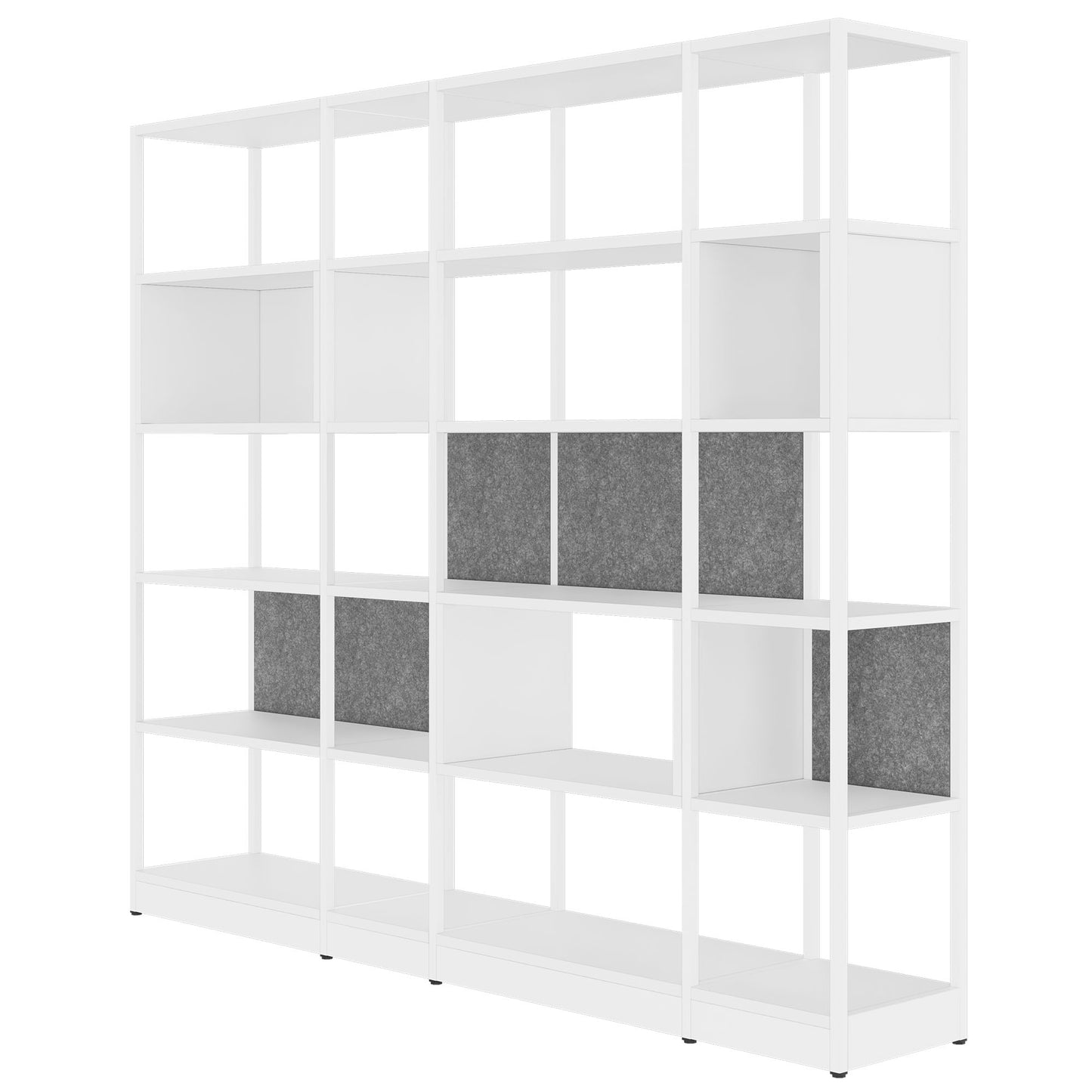 ATELLA Armoire d'étagère | 5 oh, 2350 x 2015 mm, blanc
