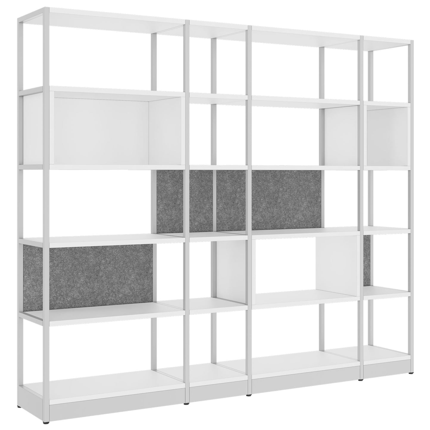 ATELLA Armoire d'étagère | 5 oh, 2350 x 2015 mm, blanc