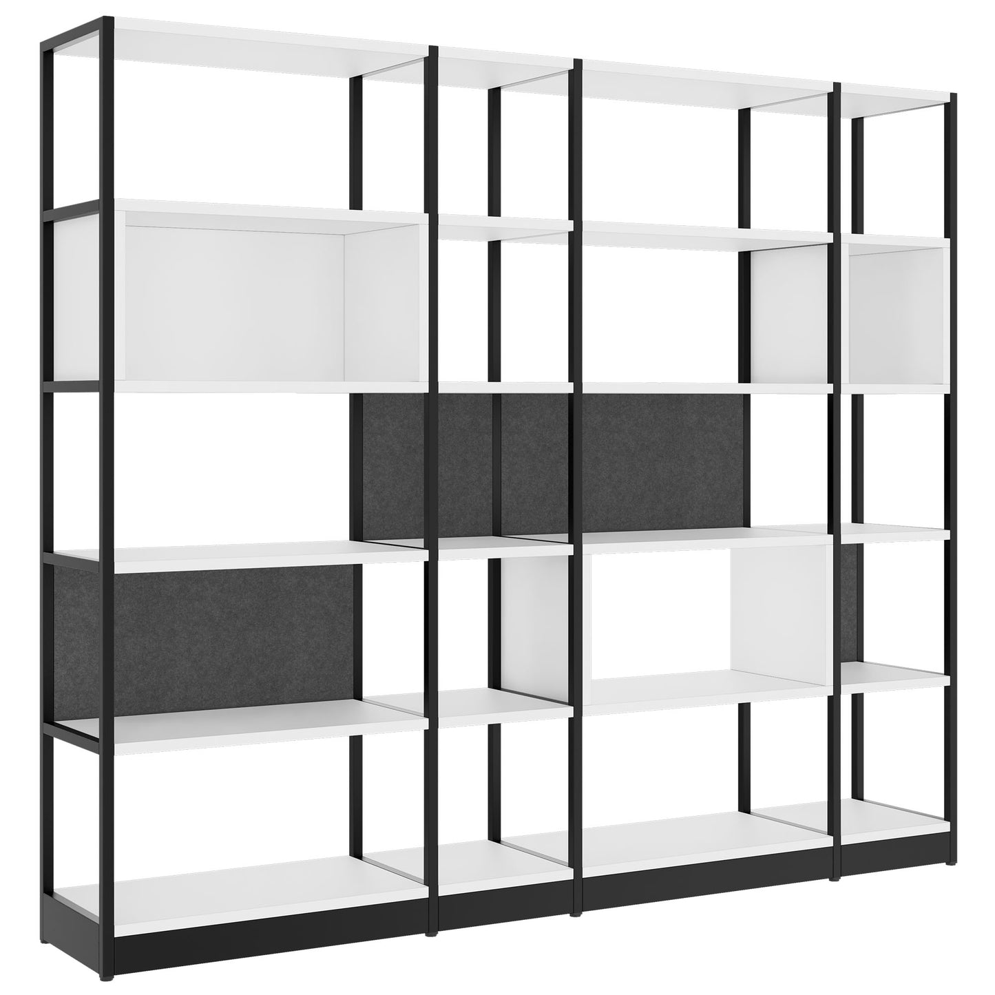 ATELLA Armoire d'étagère | 5 oh, 2350 x 2015 mm, blanc
