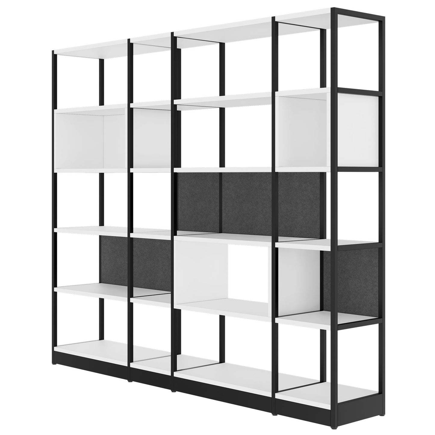 ATELLA Armoire d'étagère | 5 oh, 2350 x 2015 mm, blanc