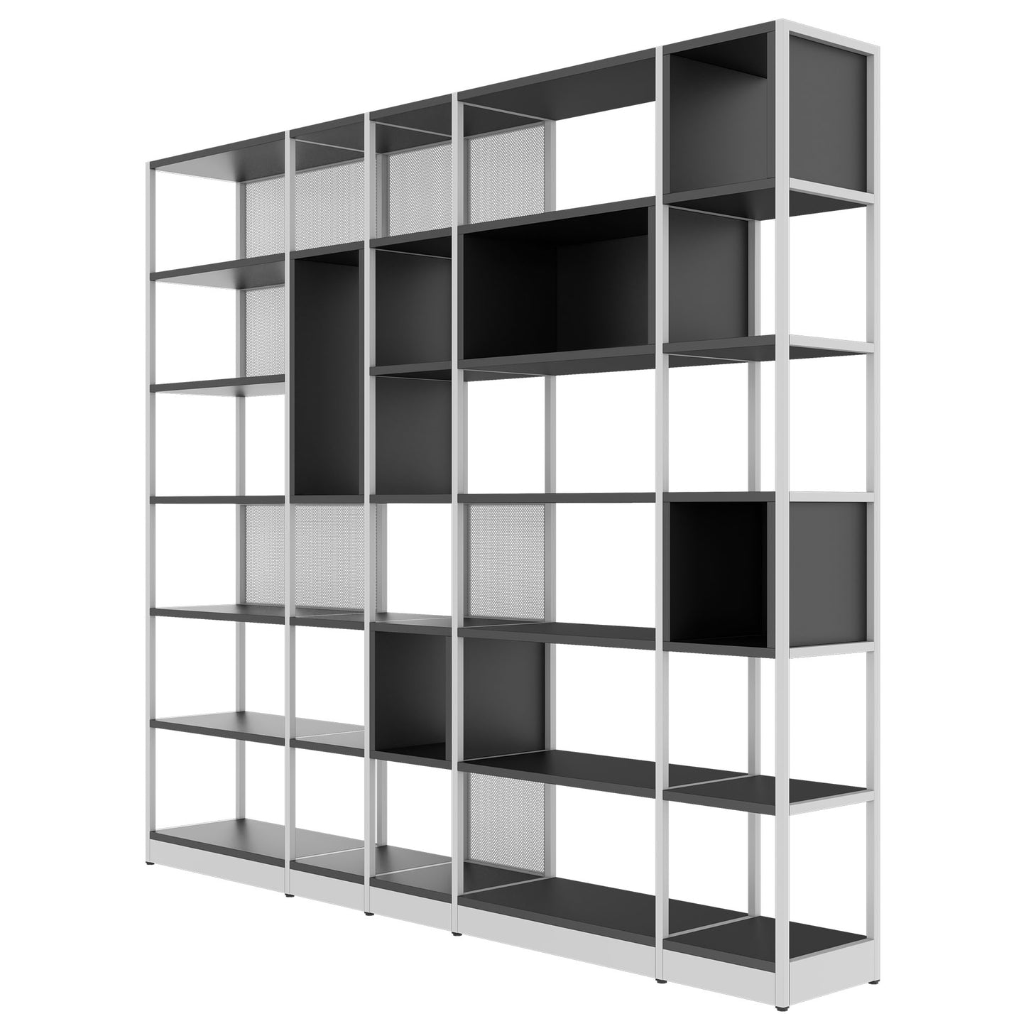 ATELLA Armoire d'étagère | 6 oh, 2736 x 2395 mm, anthracite