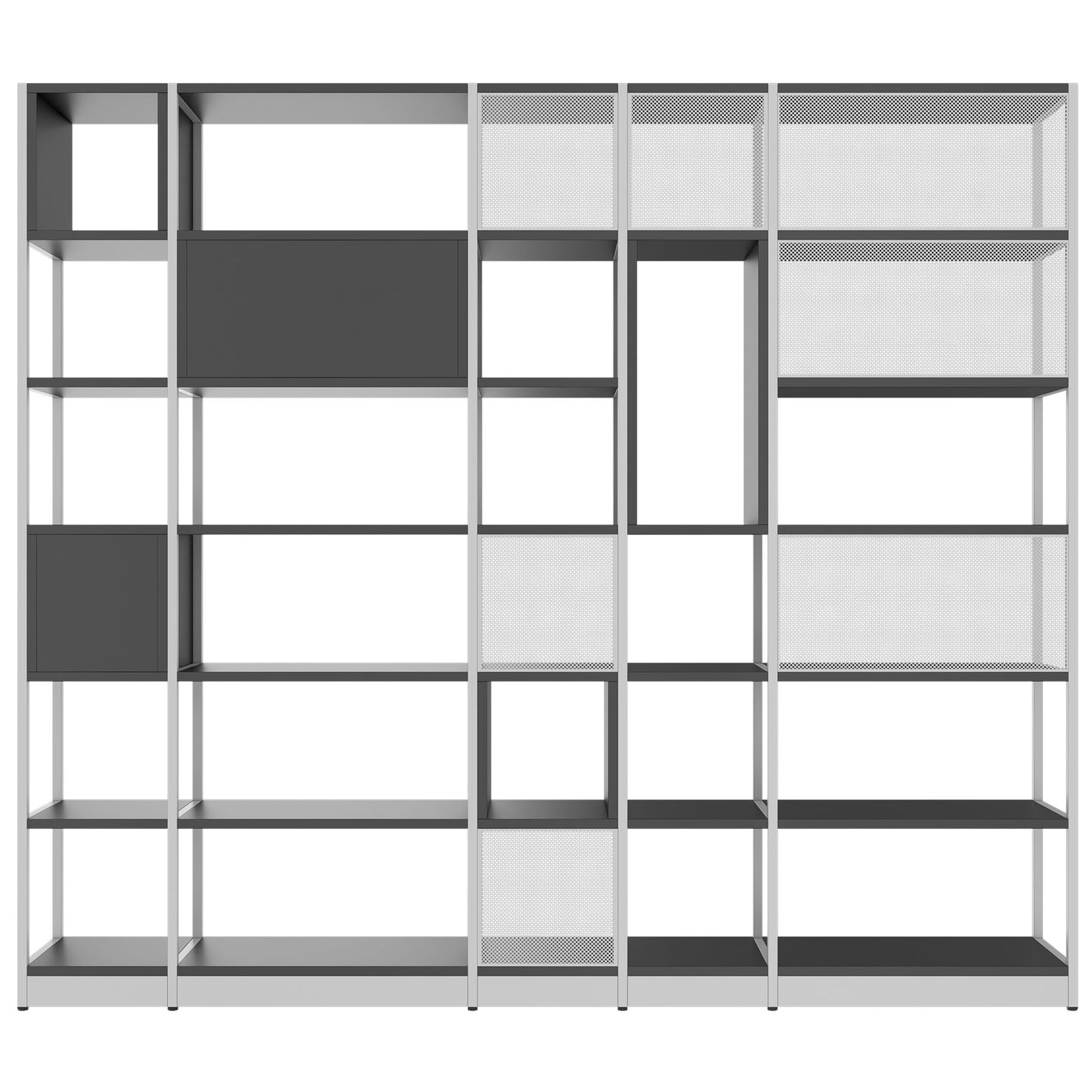 ATELLA Armoire d'étagère | 6 oh, 2736 x 2395 mm, anthracite