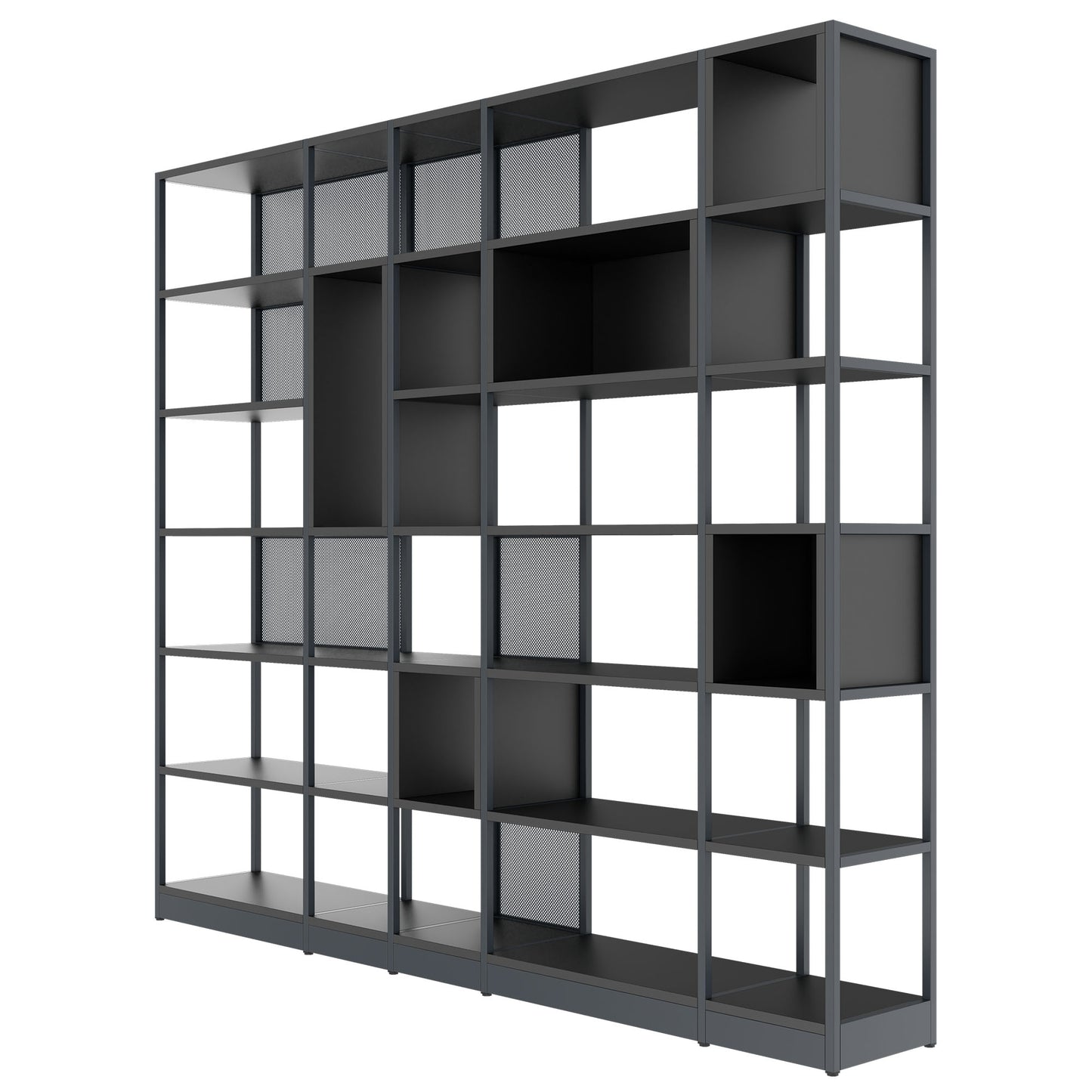 ATELLA Armoire d'étagère | 6 oh, 2736 x 2395 mm, anthracite