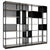 ATELLA Armoire d'étagère | 6 oh, 2736 x 2395 mm, North Oak Gray
