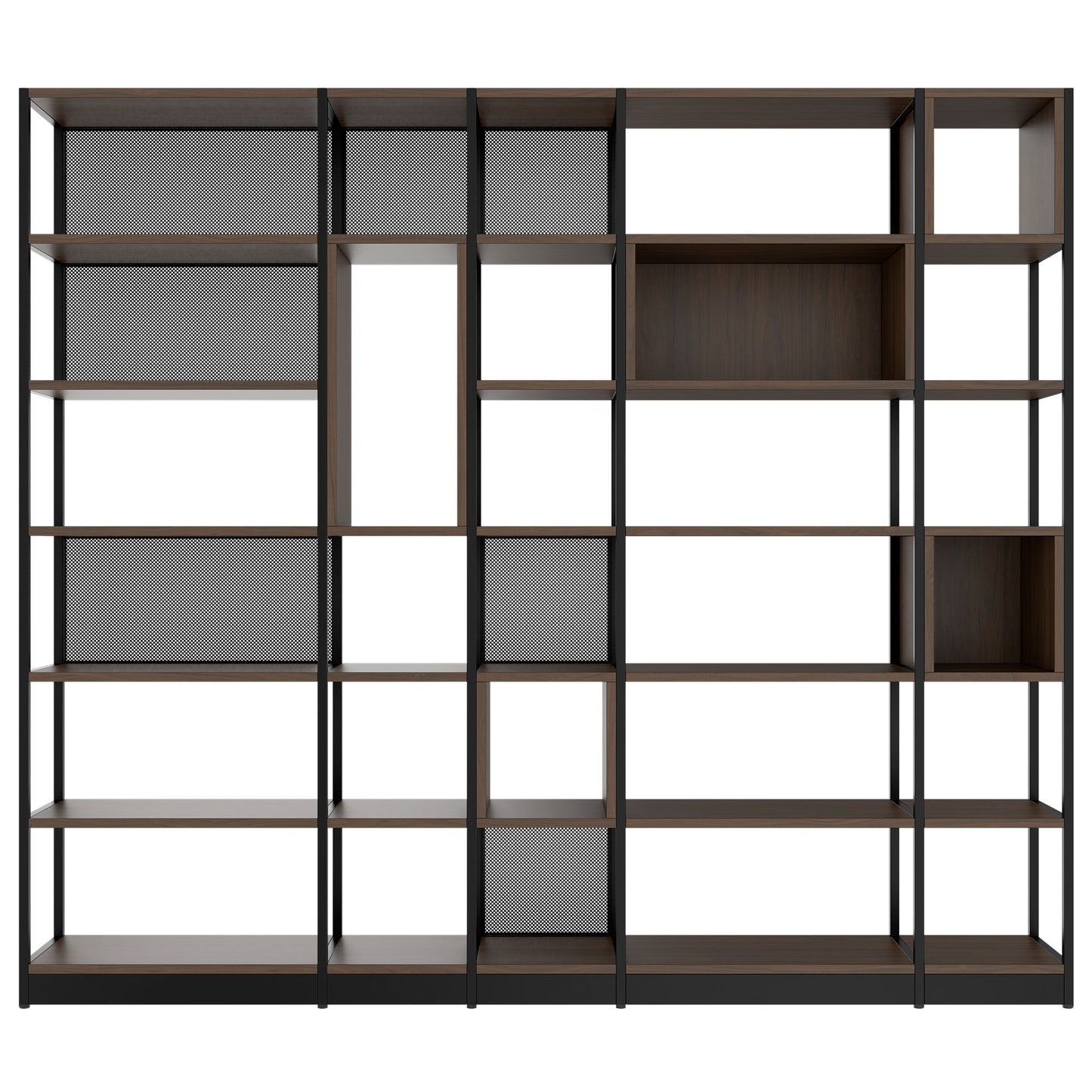 ATELLA Armoire d'étagère | 6 oh, 2736 x 2395 mm, noix