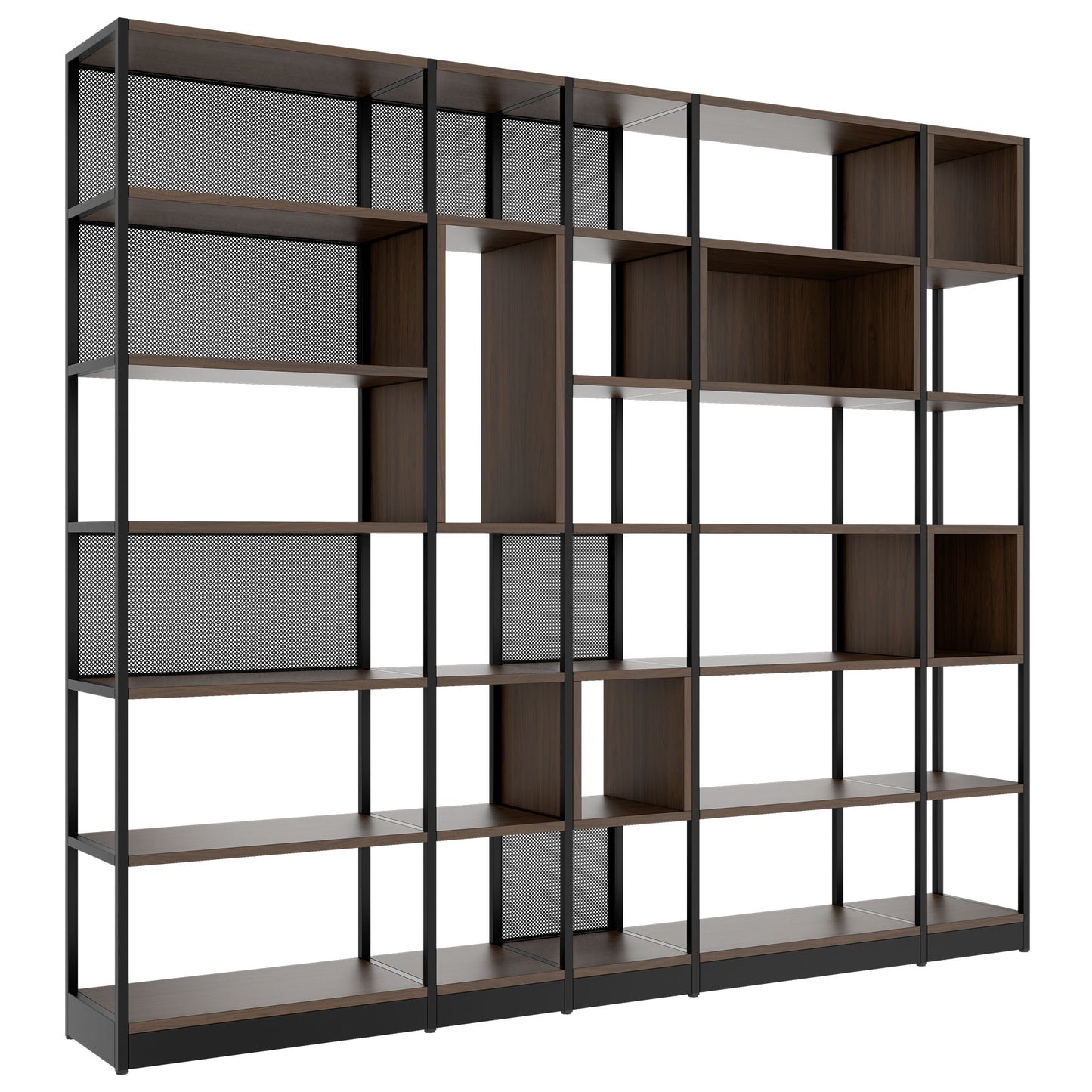 ATELLA Armoire d'étagère | 6 oh, 2736 x 2395 mm, noix