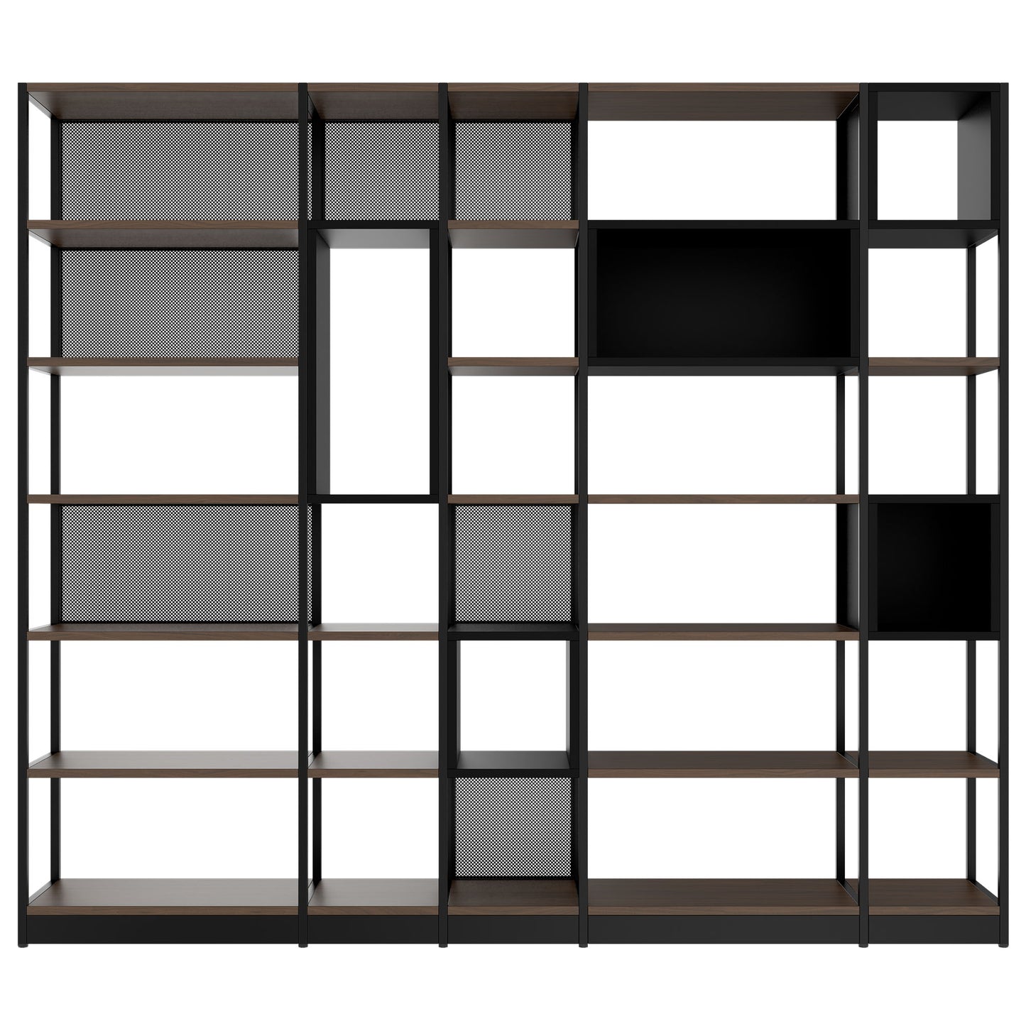 ATELLA Armoire d'étagère | 6 oh, 2736 x 2395 mm, noix