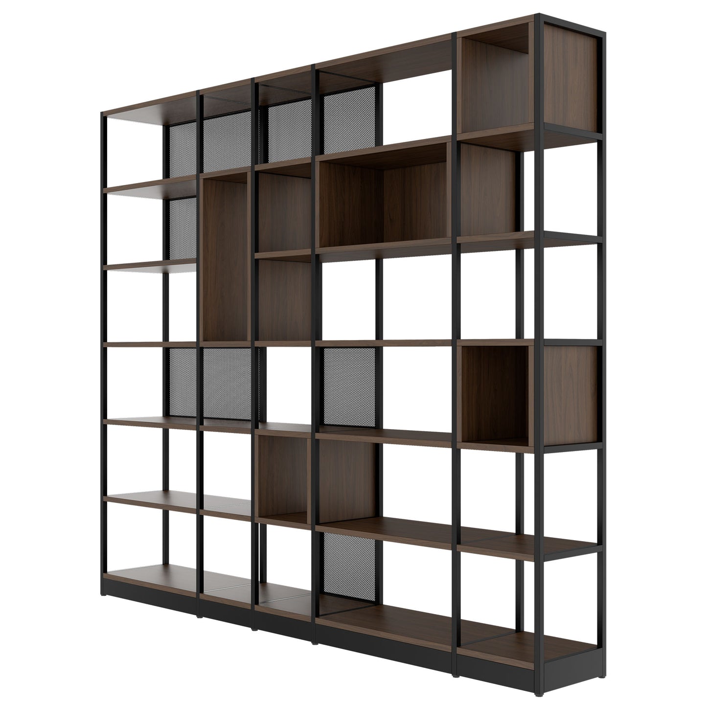 ATELLA Armoire d'étagère | 6 oh, 2736 x 2395 mm, noix