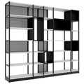ATELLA shelf cabinet | 6 OH, 2736 x 2395 mm, pearl gray - 1 Thumbnail Image