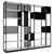 ATELLA Armoire d'étagère | 6 oh, 2736 x 2395 mm, gris perlé
