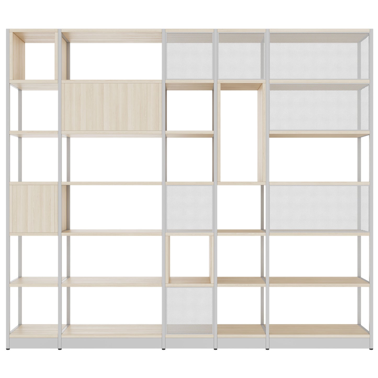 ATELLA Armoire d'étagère | 6 oh, 2736 x 2395 mm, cendres de sable