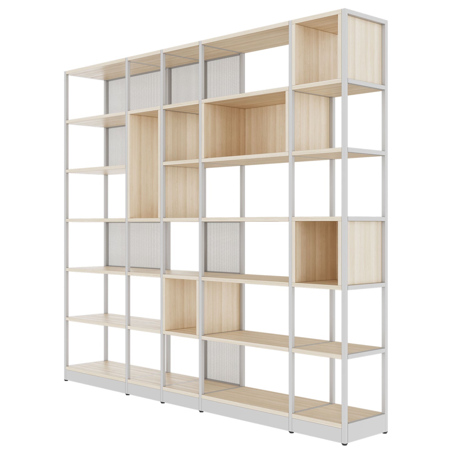 ATELLA Armoire d'étagère | 6 oh, 2736 x 2395 mm, cendres de sable