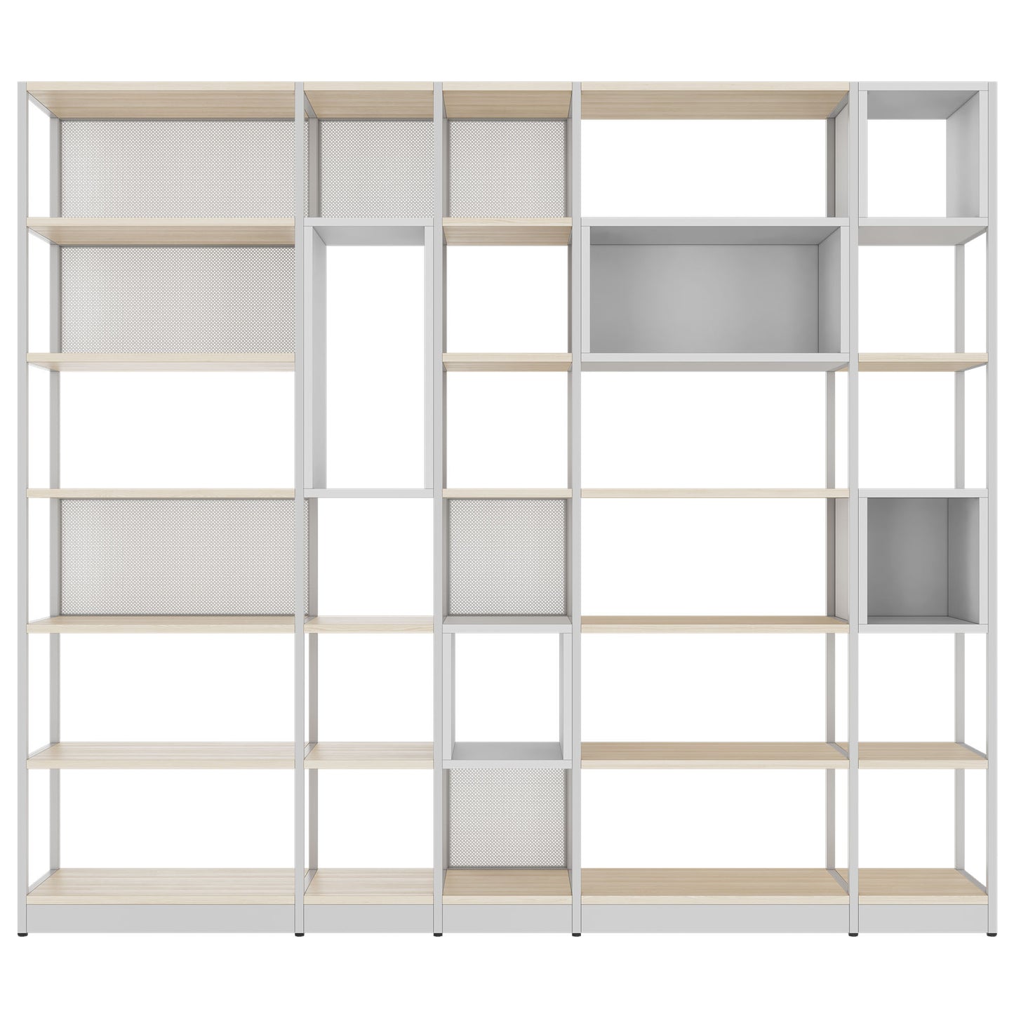 ATELLA Armoire d'étagère | 6 oh, 2736 x 2395 mm, cendres de sable
