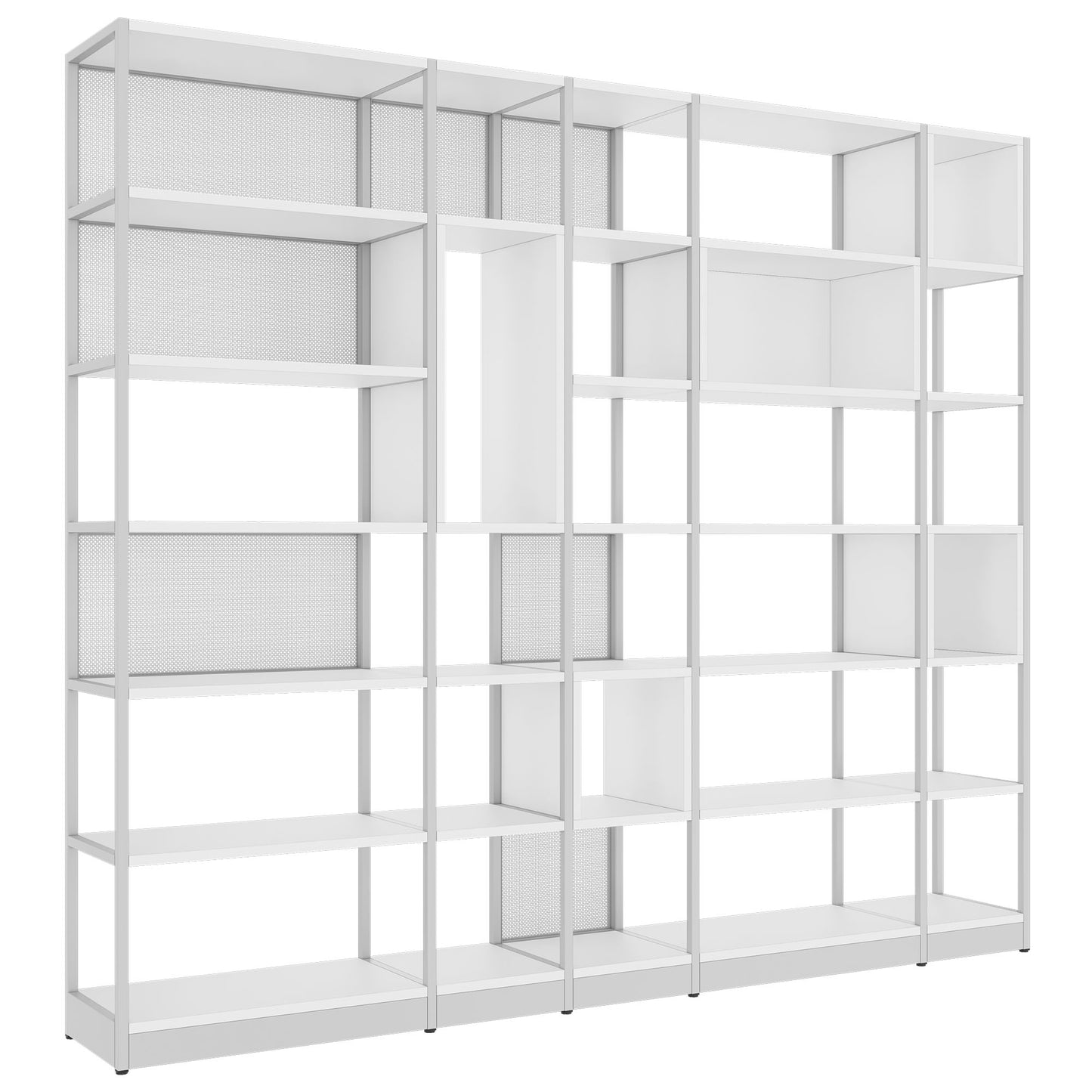 ATELLA Shelf cabinet | 6 Oh, 2736 x 2395 mm, white