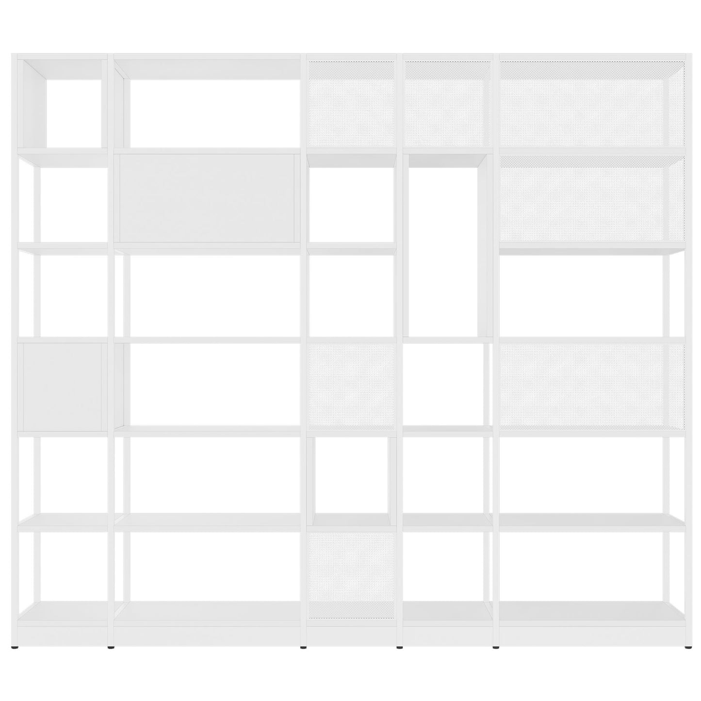 ATELLA Shelf cabinet | 6 Oh, 2736 x 2395 mm, white