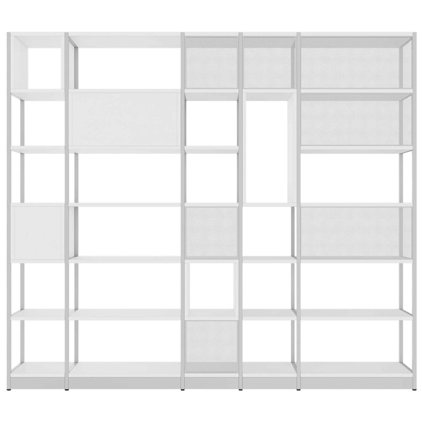 ATELLA Shelf cabinet | 6 Oh, 2736 x 2395 mm, white