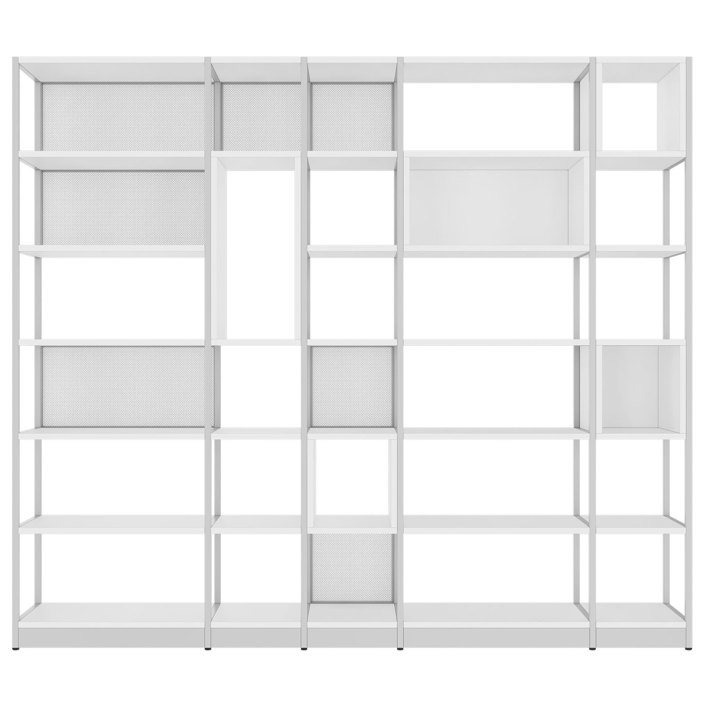 ATELLA Shelf cabinet | 6 Oh, 2736 x 2395 mm, white