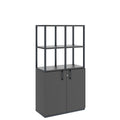 CHOICE Shelf cabinet | 4 OH, 800 x 1545 mm, Anthracite - 1 Thumbnail Image