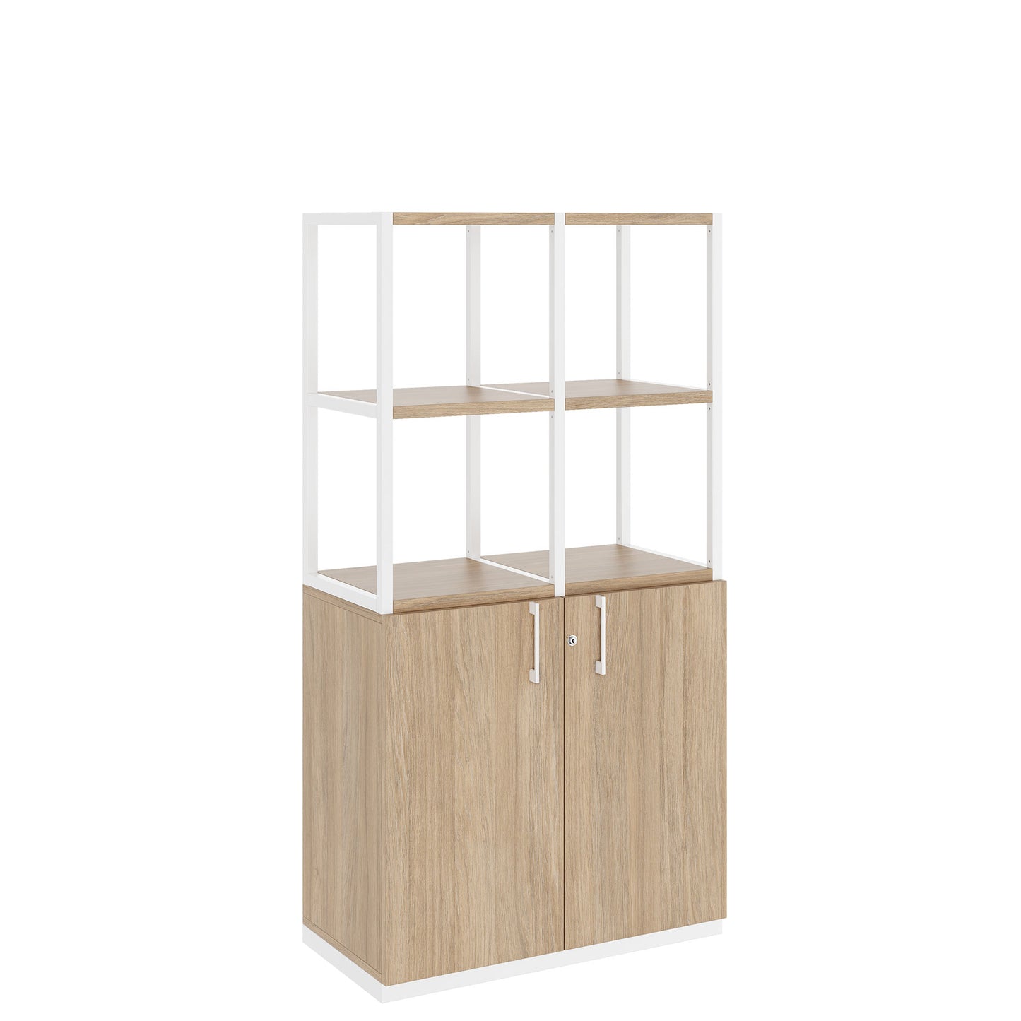 CHOICE Regalschrank | 4 OH, 800 x 1545 mm, Bernsteineiche