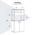 CHOICE Regalschrank | 4 OH, 800 x 1545 mm, Blumenkasten, Anthrazit - 8 Thumbnail Image