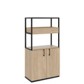 CHOICE Storage cabinet | 4 OH, 800 x 1545 mm, planter box, amber oak - 1 Thumbnail Image
