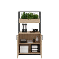 CHOICE Storage cabinet | 4 OH, 800 x 1545 mm, planter box, amber oak - 2 Thumbnail Image