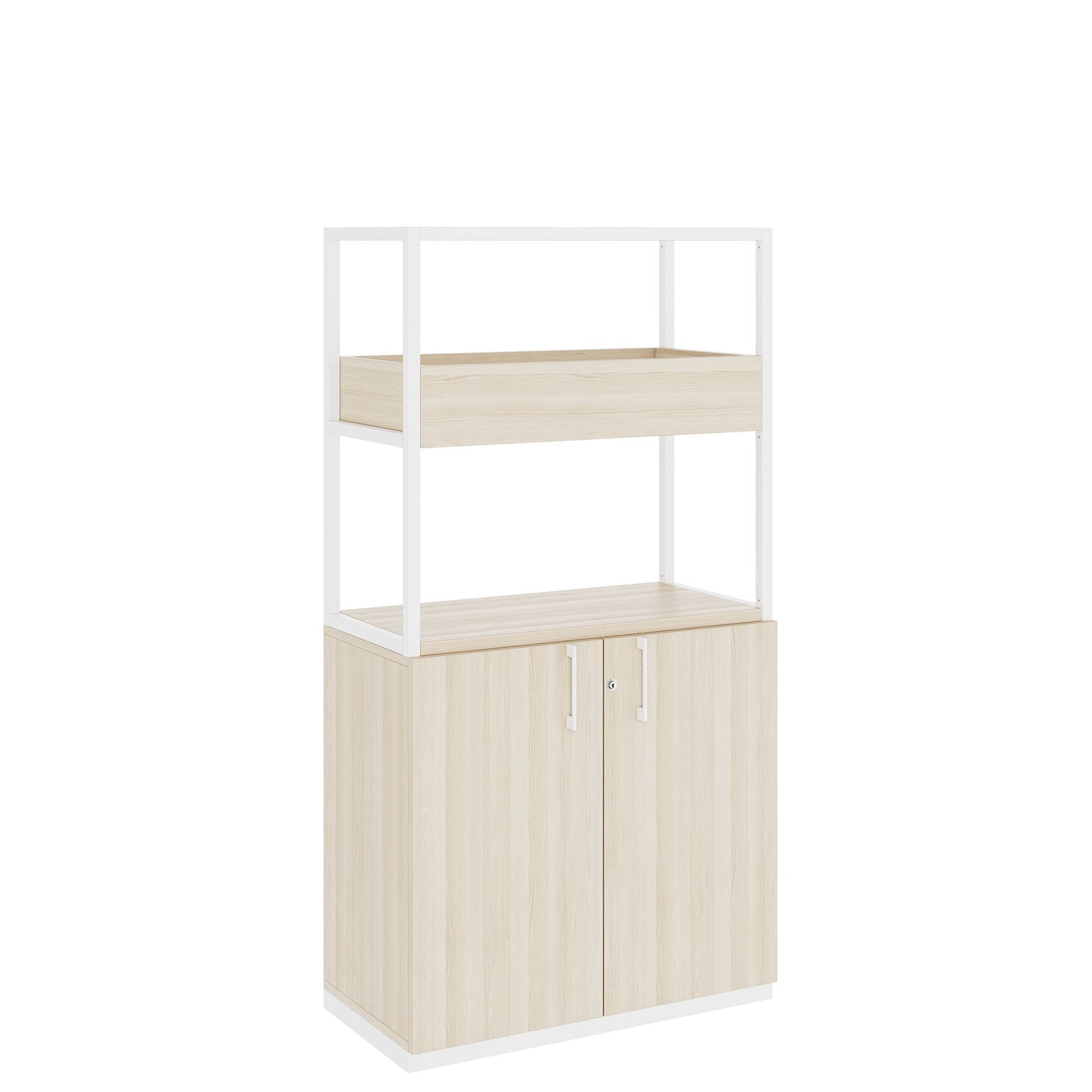 CHOICE Regalschrank | 4 OH, 800 x 1545 mm, Blumenkasten, Sandesche