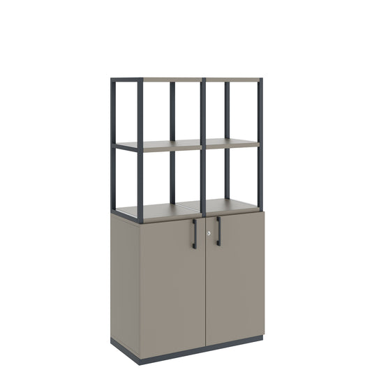 CHOICE Regalschrank | 4 OH, 800 x 1545 mm, Cubanitgrau
