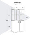 CHOICE Regalschrank | 4 OH, 800 x 1545 mm, Cubanitgrau - 8 Thumbnail Image