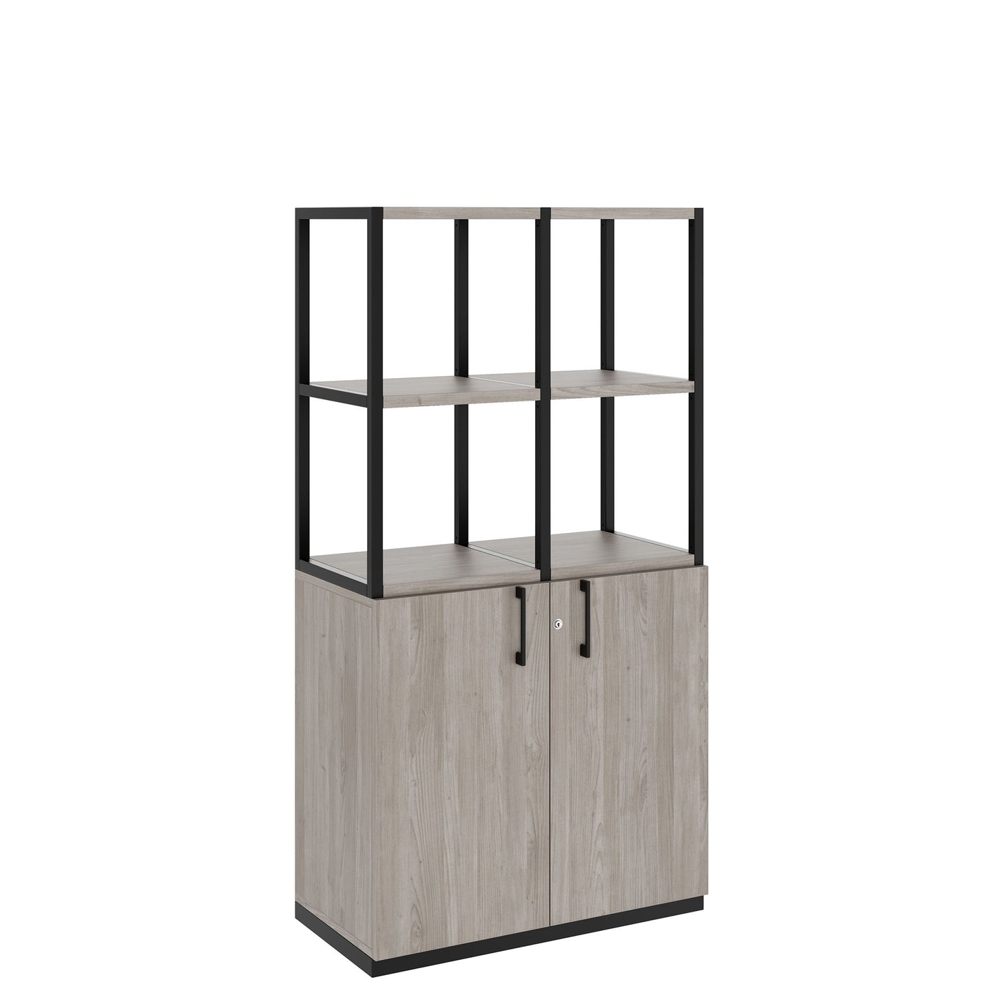 CHOICE Regalschrank | 4 OH, 800 x 1545 mm, Nordeiche grau