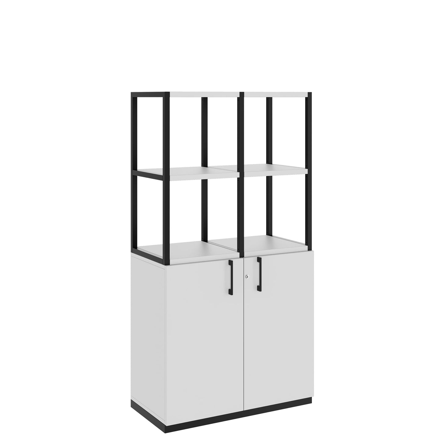 CHOICE shelf cabinet | 4 OH, 800 x 1545 mm, pearl gray