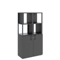 CHOICE Regalschrank | 4 OH, 800 x 1545 mm, Regalkisten, Anthrazit - 1 Thumbnail Image