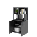 CHOICE Regalschrank | 4 OH, 800 x 1545 mm, Regalkisten, Anthrazit - 3 Thumbnail Image