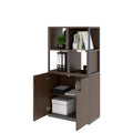 CHOICE Shelf cabinet | 4 OH, 800 x 1545 mm, shelf boxes, walnut - 3 Thumbnail Image
