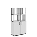 CHOICE Shelf cabinet | 4 OH, 800 x 1545 mm, shelf bins, pearl gray - 1 Thumbnail Image
