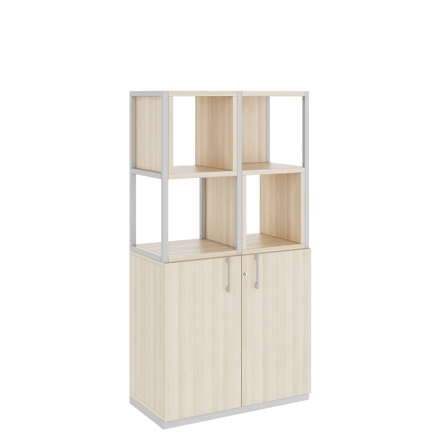 CHOICE Regalschrank | 4 OH, 800 x 1545 mm, Regalkisten, Sandesche