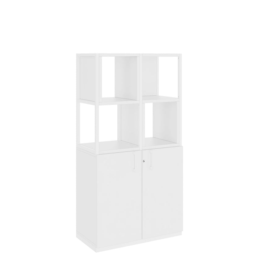 CHOICE Shelf cabinet | 4 Oh, 800 x 1545 mm, shelf boxes, white