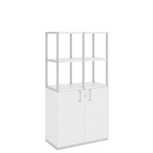 CHOICE Regalschrank | 4 OH, 800 x 1545 mm, Weiss