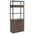 CHOICE shelf cabinet | 5 OH, 800 x 1925 mm, flower box, walnut
