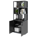 CHOICE Regalschrank | 5 OH, 800 x 1925 mm, Regalkisten, Anthrazit - 3 Thumbnail Image