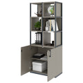 CHOICE Regalschrank | 5 OH, 800 x 1925 mm, Regalkisten, Cubanitgrau - 3 Thumbnail Image