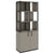 CHOICE Regalschrank | 5 OH, 800 x 1925 mm, Regalkisten, Cubanitgrau